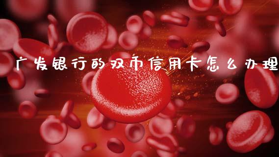 广发银行的双币信用卡怎么办理_https://wap.78312.cn_外汇交易_第1张