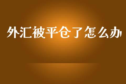 外汇被平仓了怎么办_https://wap.78312.cn_全球市场_第1张