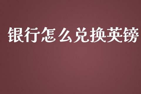 银行怎么兑换英镑_https://wap.78312.cn_债券资讯_第1张