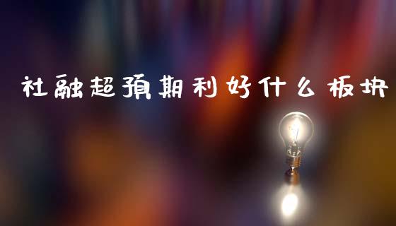 社融超预期利好什么板块_https://wap.78312.cn_债券资讯_第1张