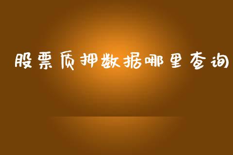 股票质押数据哪里查询_https://wap.78312.cn_期货开户_第1张