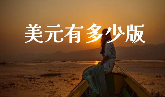 美元有多少版_https://wap.78312.cn_外汇交易_第1张