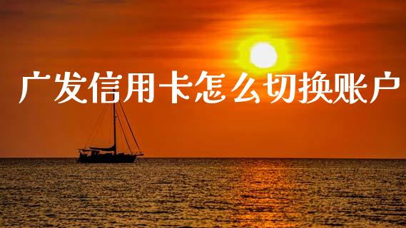 广发信用卡怎么切换账户_https://wap.78312.cn_期货开户_第1张