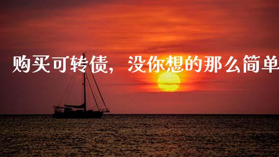 购买可转债，没你想的那么简单_https://wap.78312.cn_债券资讯_第1张