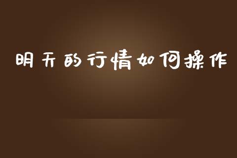 明天的行情如何操作_https://wap.78312.cn_债券资讯_第1张