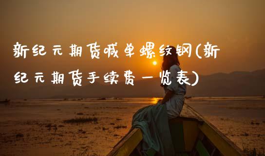 新纪元期货喊单螺纹钢(新纪元期货手续费一览表)_https://wap.78312.cn_财经新闻_第1张
