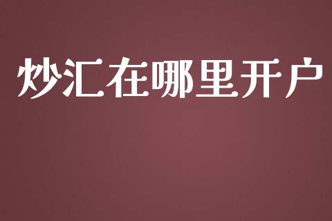 炒汇在哪里开户_https://wap.78312.cn_期货开户_第1张