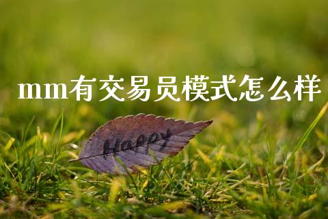 mm有交易员模式怎么样_https://wap.78312.cn_金融监管_第1张