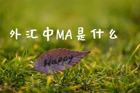 外汇中MA是什么_https://wap.78312.cn_财经新闻_第1张