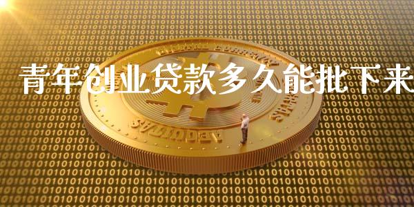青年创业贷款多久能批下来_https://wap.78312.cn_金融监管_第1张