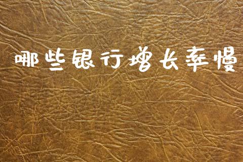 哪些银行增长率慢_https://wap.78312.cn_财经新闻_第1张
