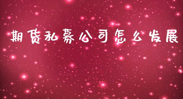 期货私募公司怎么发展_https://wap.78312.cn_期货开户_第1张