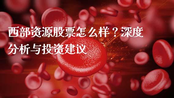 西部资源股票怎么样？深度分析与投资建议_https://wap.78312.cn_外汇交易_第1张