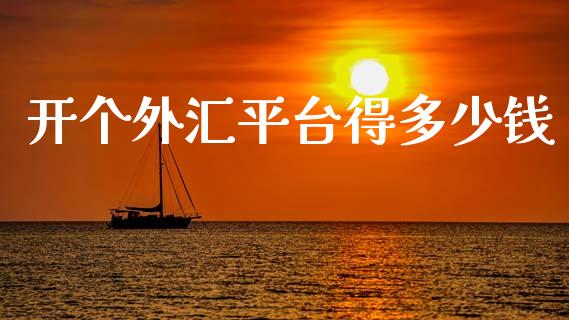 开个外汇平台得多少钱_https://wap.78312.cn_全球市场_第1张