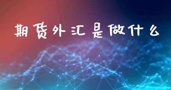 期货外汇是做什么_https://wap.78312.cn_财经新闻_第1张