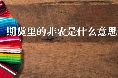 期货里的非农是什么意思_https://wap.78312.cn_全球市场_第1张