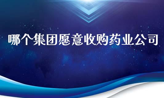 哪个集团愿意收购药业公司_https://wap.78312.cn_债券资讯_第1张