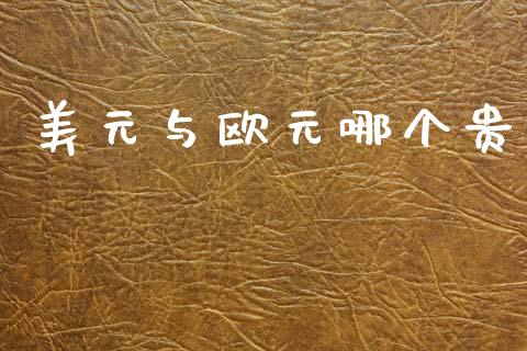 美元与欧元哪个贵_https://wap.78312.cn_全球市场_第1张