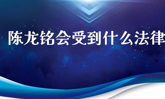 陈龙铭会受到什么法律_https://wap.78312.cn_期货开户_第1张