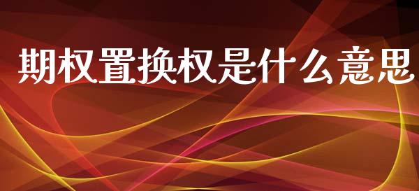 期权置换权是什么意思_https://wap.78312.cn_全球市场_第1张