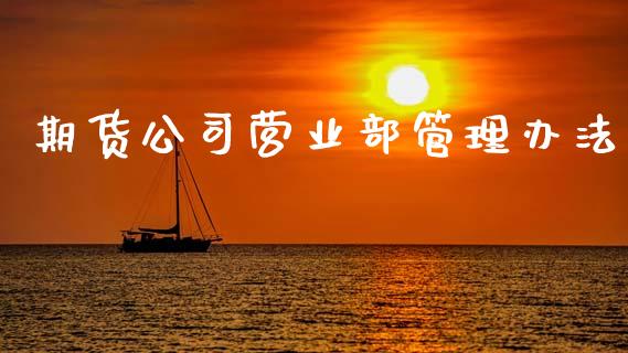 期货公司营业部管理办法_https://wap.78312.cn_金融监管_第1张