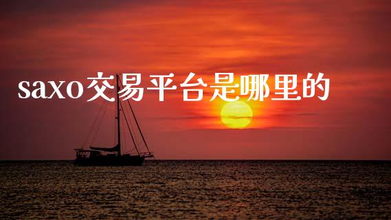 saxo交易平台是哪里的_https://wap.78312.cn_债券资讯_第1张