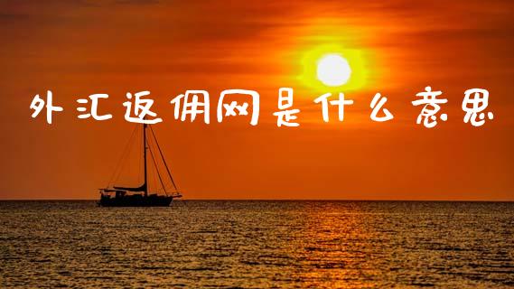外汇返佣网是什么意思_https://wap.78312.cn_全球市场_第1张