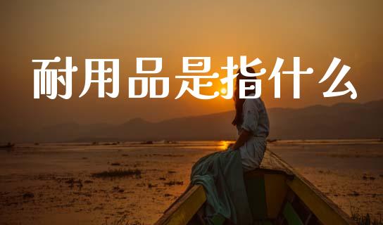 耐用品是指什么_https://wap.78312.cn_财经新闻_第1张