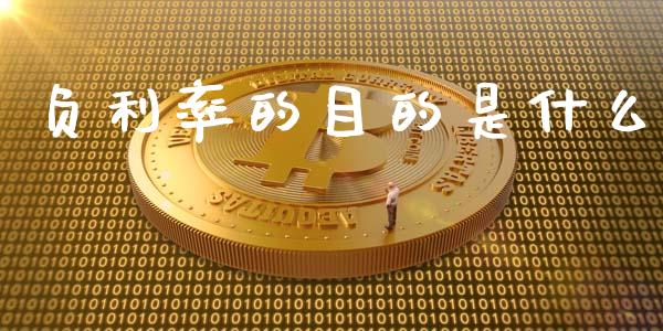 负利率的目的是什么_https://wap.78312.cn_金融监管_第1张