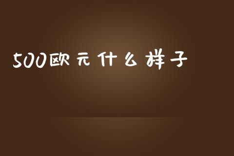 500欧元什么样子_https://wap.78312.cn_外汇交易_第1张