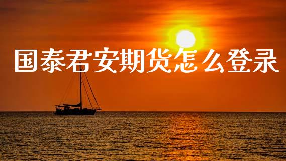国泰君安期货怎么登录_https://wap.78312.cn_金融监管_第1张
