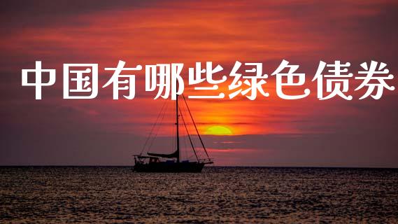 中国有哪些绿色债券_https://wap.78312.cn_债券资讯_第1张