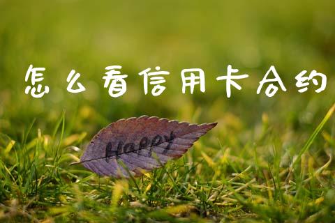 怎么看信用卡合约_https://wap.78312.cn_金融监管_第1张