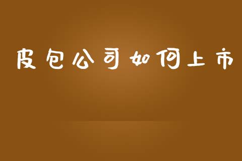 皮包公司如何上市_https://wap.78312.cn_全球市场_第1张