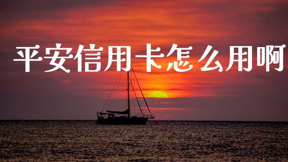 平安信用卡怎么用啊_https://wap.78312.cn_债券资讯_第1张