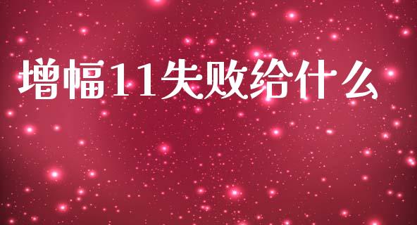 增幅11失败给什么_https://wap.78312.cn_金融监管_第1张