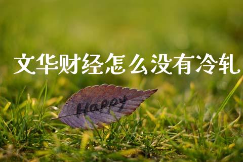 文华财经怎么没有冷轧_https://wap.78312.cn_财经新闻_第1张