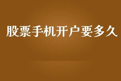 股票手机开户要多久_https://wap.78312.cn_期货开户_第1张