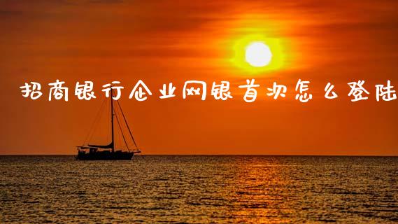 招商银行企业网银首次怎么登陆_https://wap.78312.cn_财经新闻_第1张