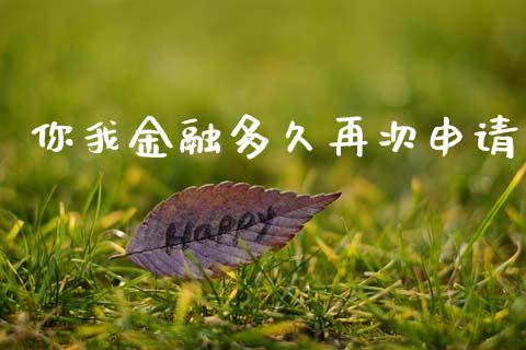 你我金融多久再次申请_https://wap.78312.cn_外汇交易_第1张