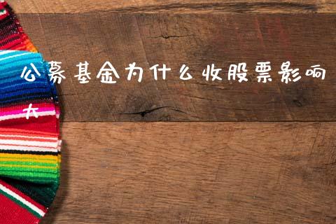 公募基金为什么收股票影响大_https://wap.78312.cn_金融监管_第1张