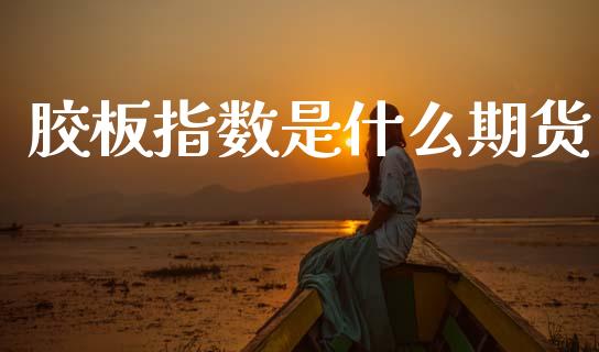 胶板指数是什么期货_https://wap.78312.cn_财经新闻_第1张