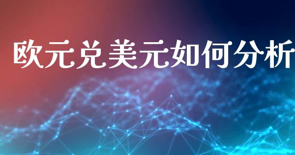 欧元兑美元如何分析_https://wap.78312.cn_外汇交易_第1张