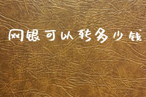 网银可以转多少钱_https://wap.78312.cn_期货开户_第1张