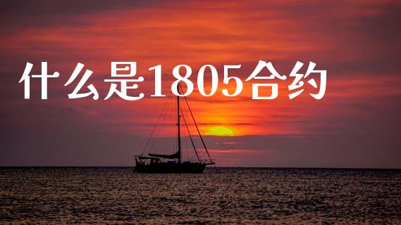 什么是1805合约_https://wap.78312.cn_金融监管_第1张