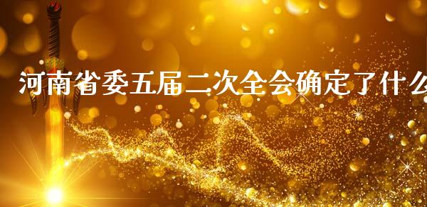河南省委五届二次全会确定了什么_https://wap.78312.cn_外汇交易_第1张