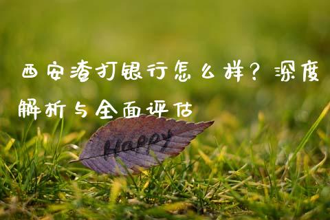 西安渣打银行怎么样？深度解析与全面评估_https://wap.78312.cn_债券资讯_第1张