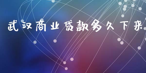 武汉商业贷款多久下来_https://wap.78312.cn_财经新闻_第1张