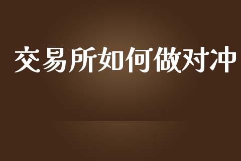 交易所如何做对冲_https://wap.78312.cn_金融监管_第1张