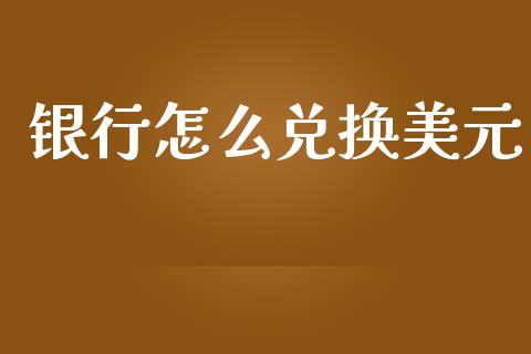 银行怎么兑换美元_https://wap.78312.cn_外汇交易_第1张